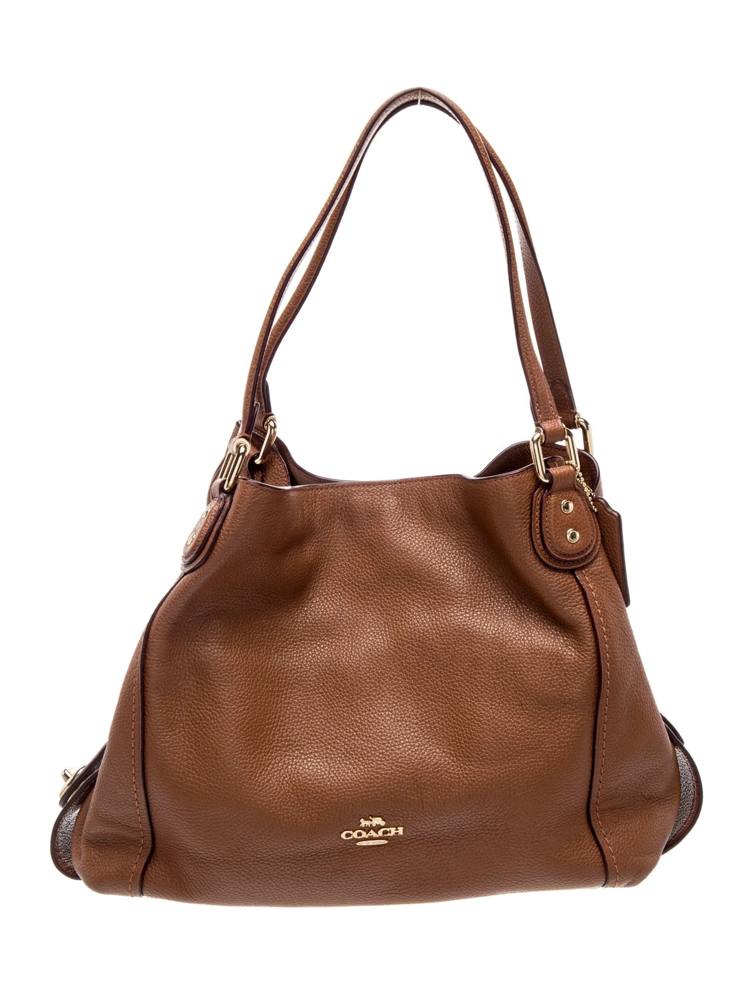 Leather Edie 31 Pebbled Leather Shoulder Bag Large