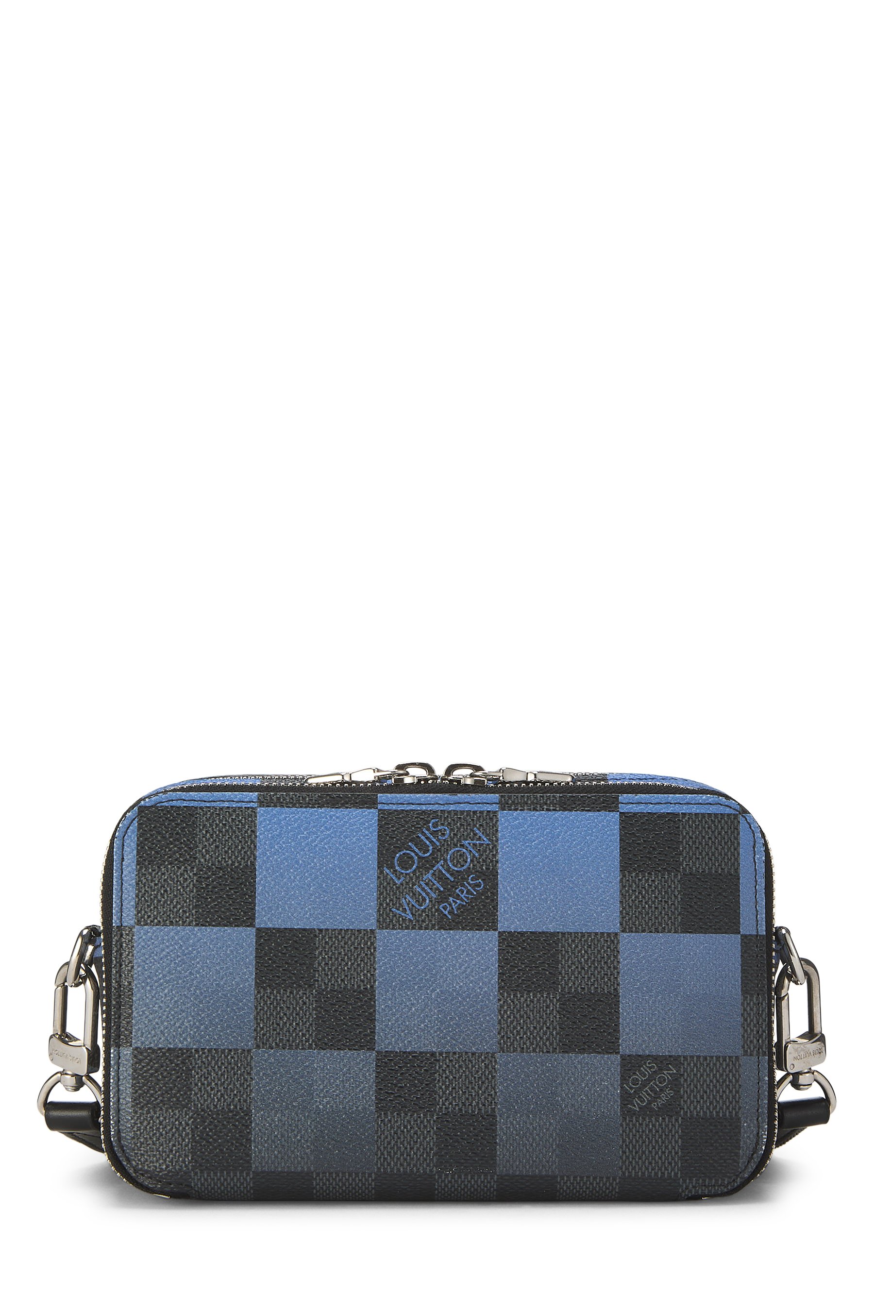 Blue Damier Graphite Alpha Wearable Wallet
