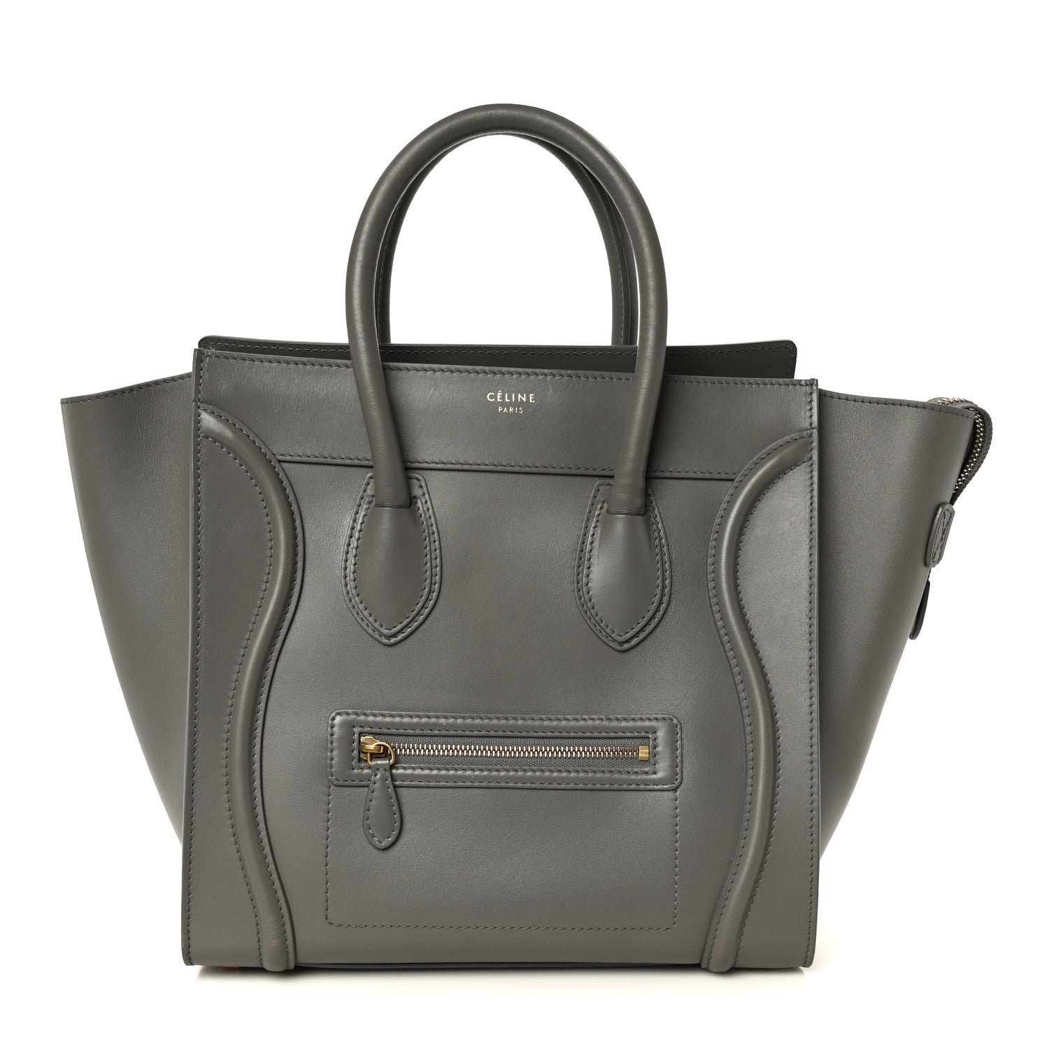 Celine Smooth Calfskin Mini Luggage Grey