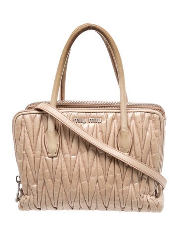 Miu Miu Leather Top Handle Bag