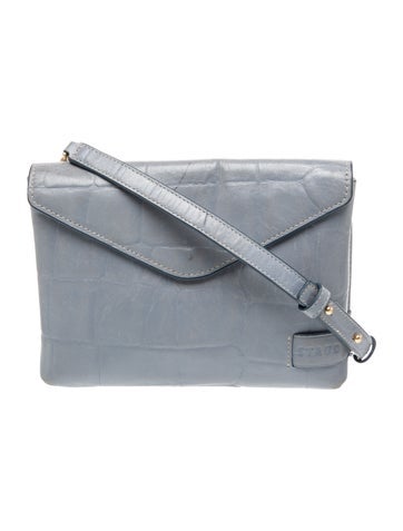 Embossed Leather Crossbody Bag Small