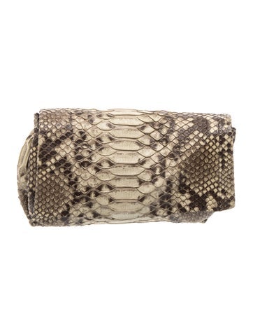 Embossed Leather Clutch