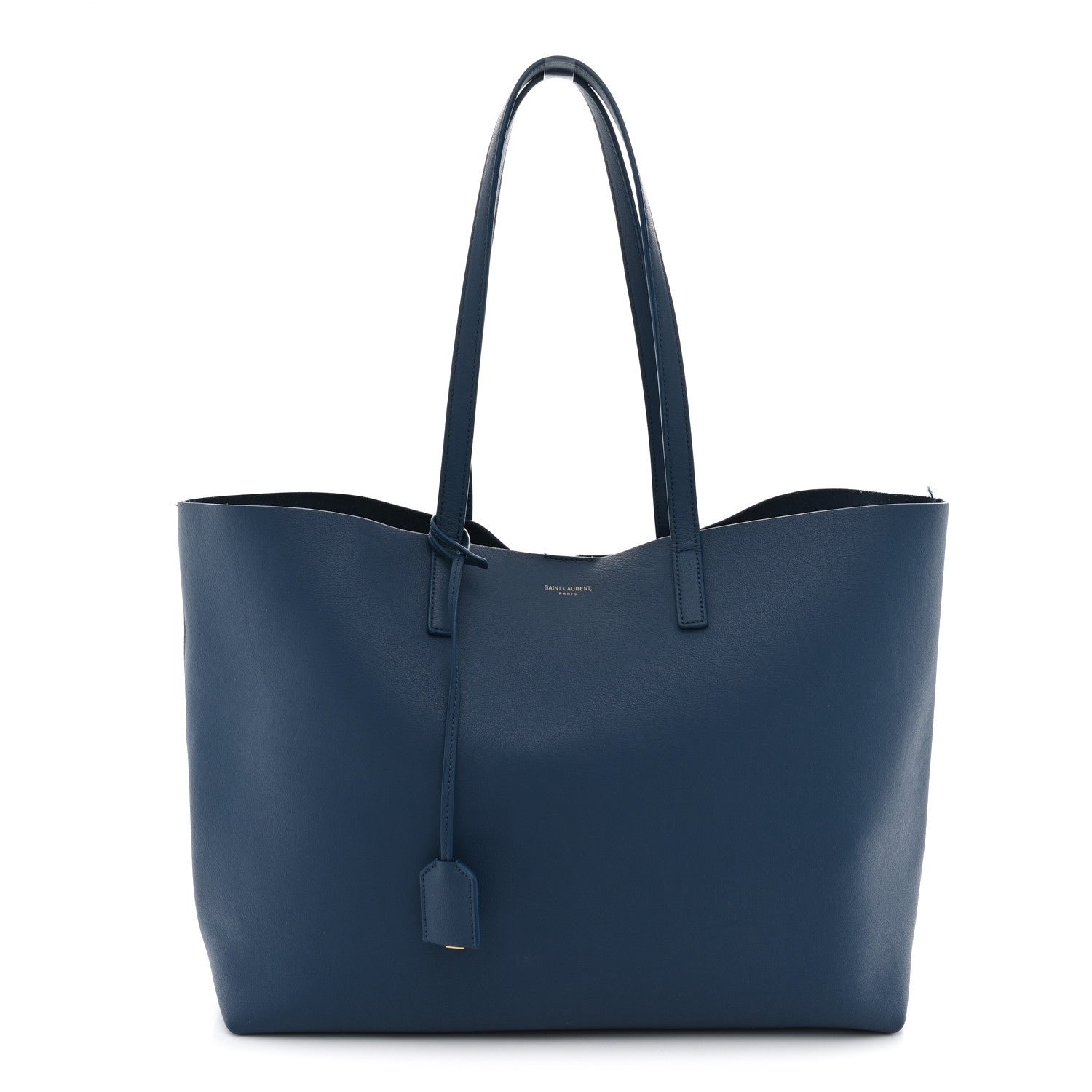 Saint Laurent Calfskin Large Shopping Tote Denim