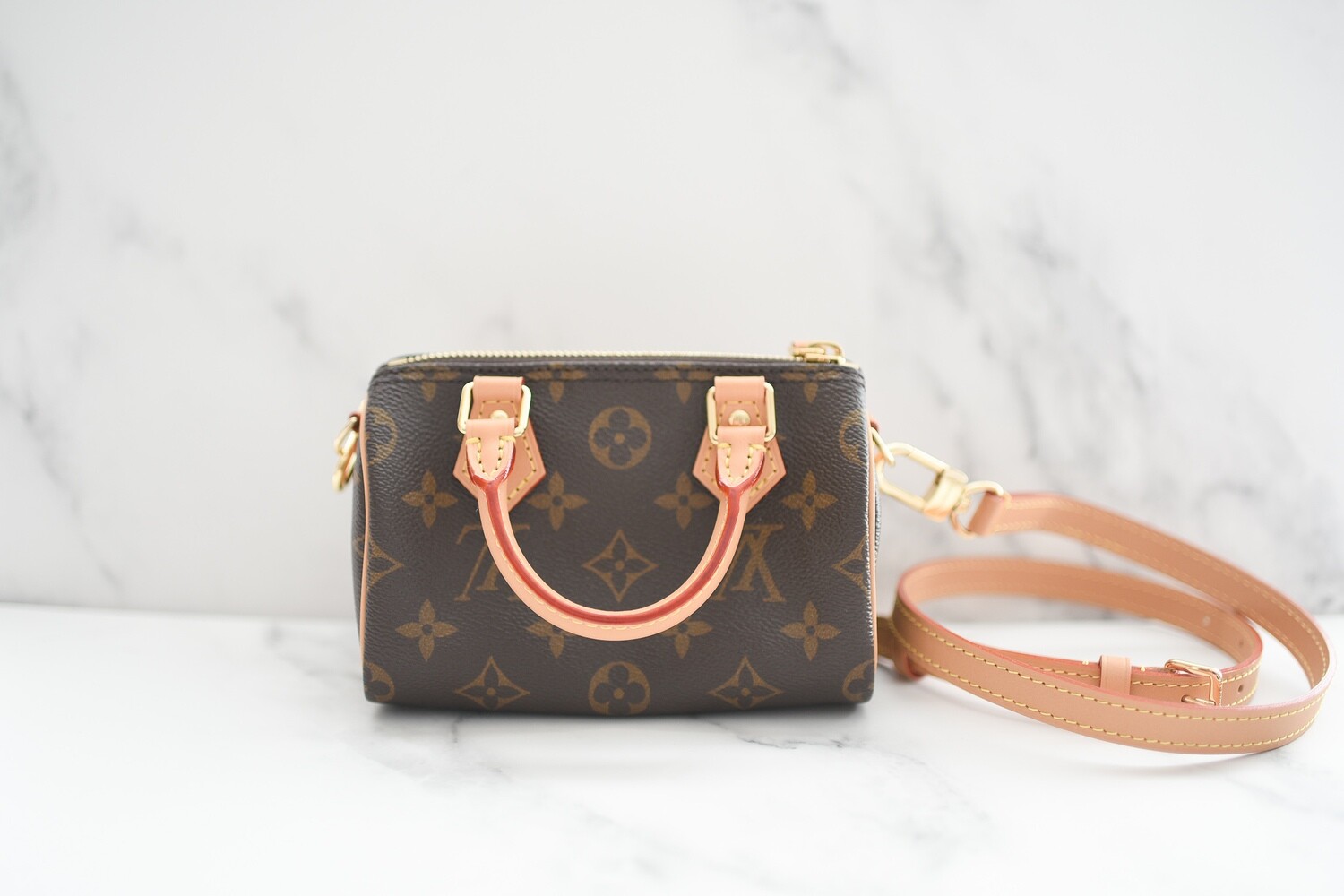 Louis Vuitton Louis Vuitton Nano Speedy, Monogram, Removable Strap, New in Box MA001