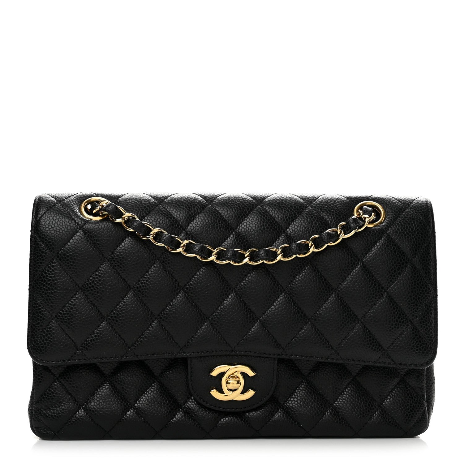 Chanel Caviar Quilted Medium Double Flap Black