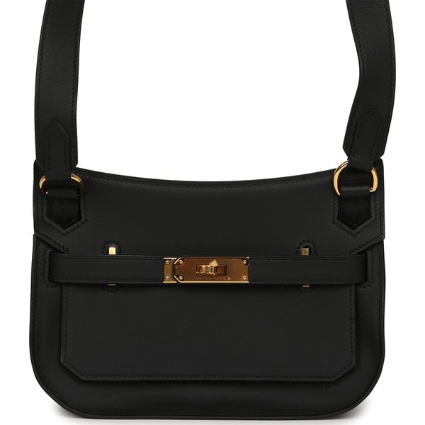 Hermes Hermes Mini Jypsiere Black Swift Gold Hardware
