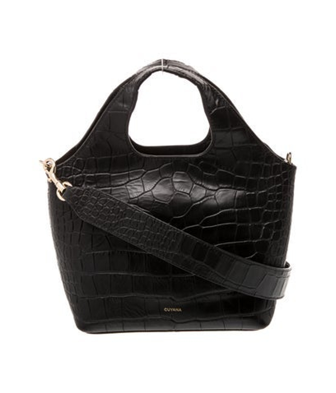 Cuyana Alligator Top Handle Bag