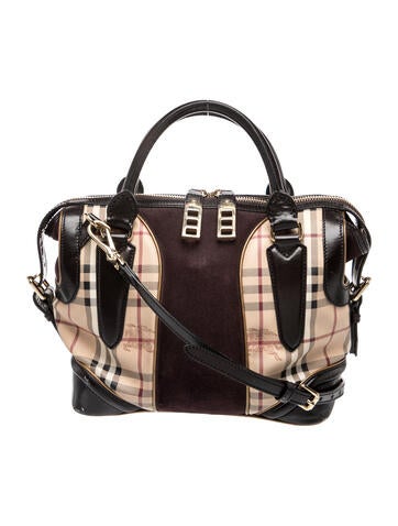 Haymarket Check Top Handle Bag