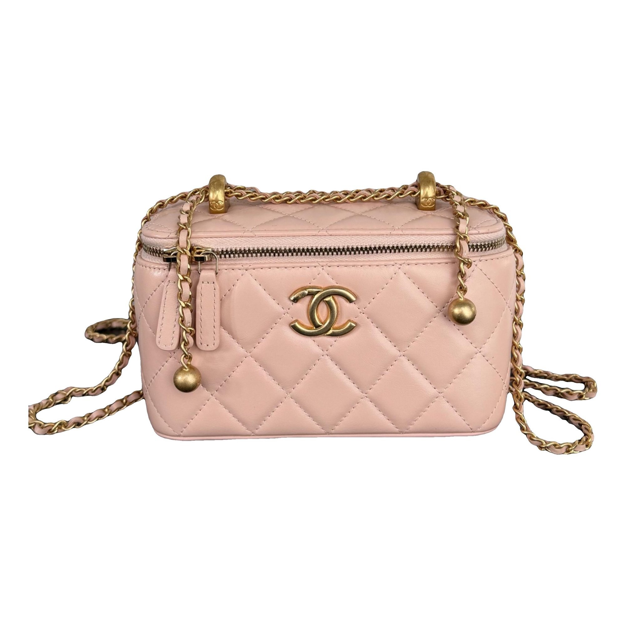 Trendy CC Vanity leather handbag