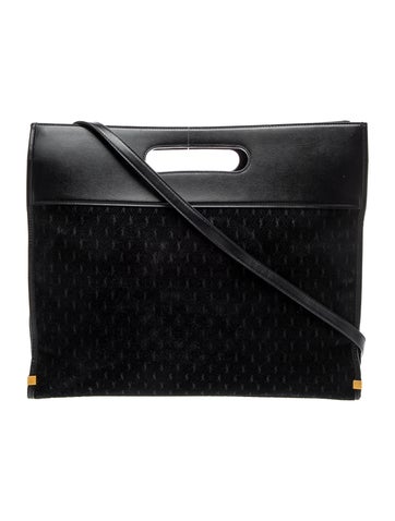 Suede Top Handle Bag