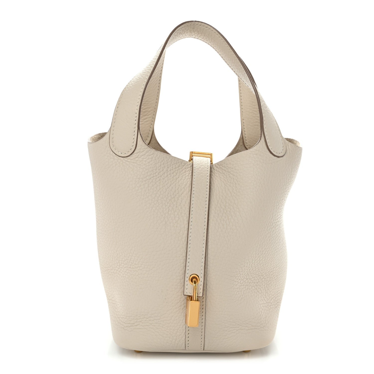 Hermes Taurillon Clemence Picotin Lock 18 PM Craie