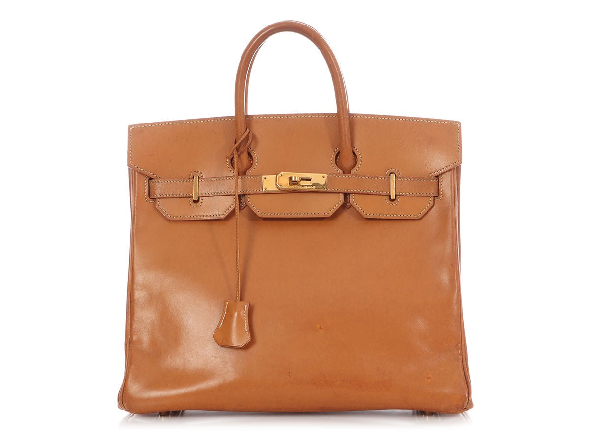 Hermes Hermès Vintage Vache Natural HAC Birkin 32