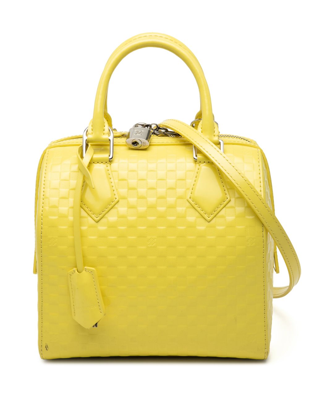 2013 Damier Facette Speedy Cube PM satchel