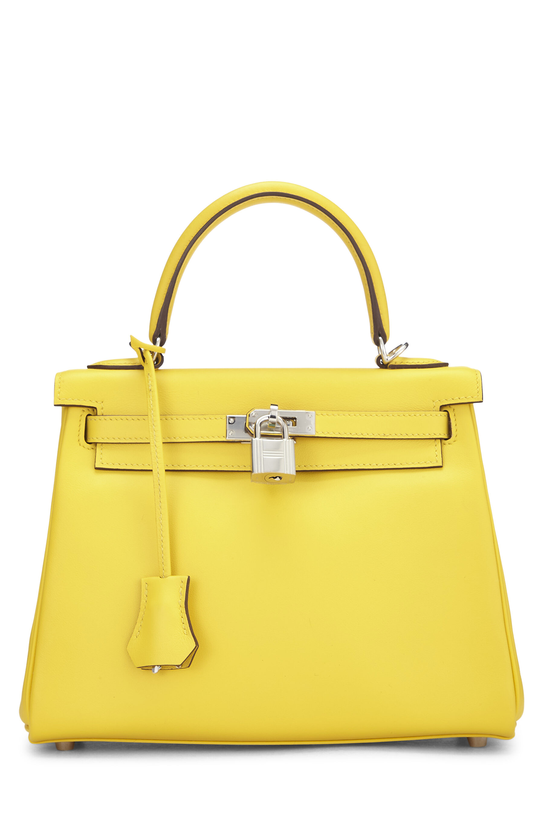 Hermes Jaune De Naples Swift Kelly Retourne 25