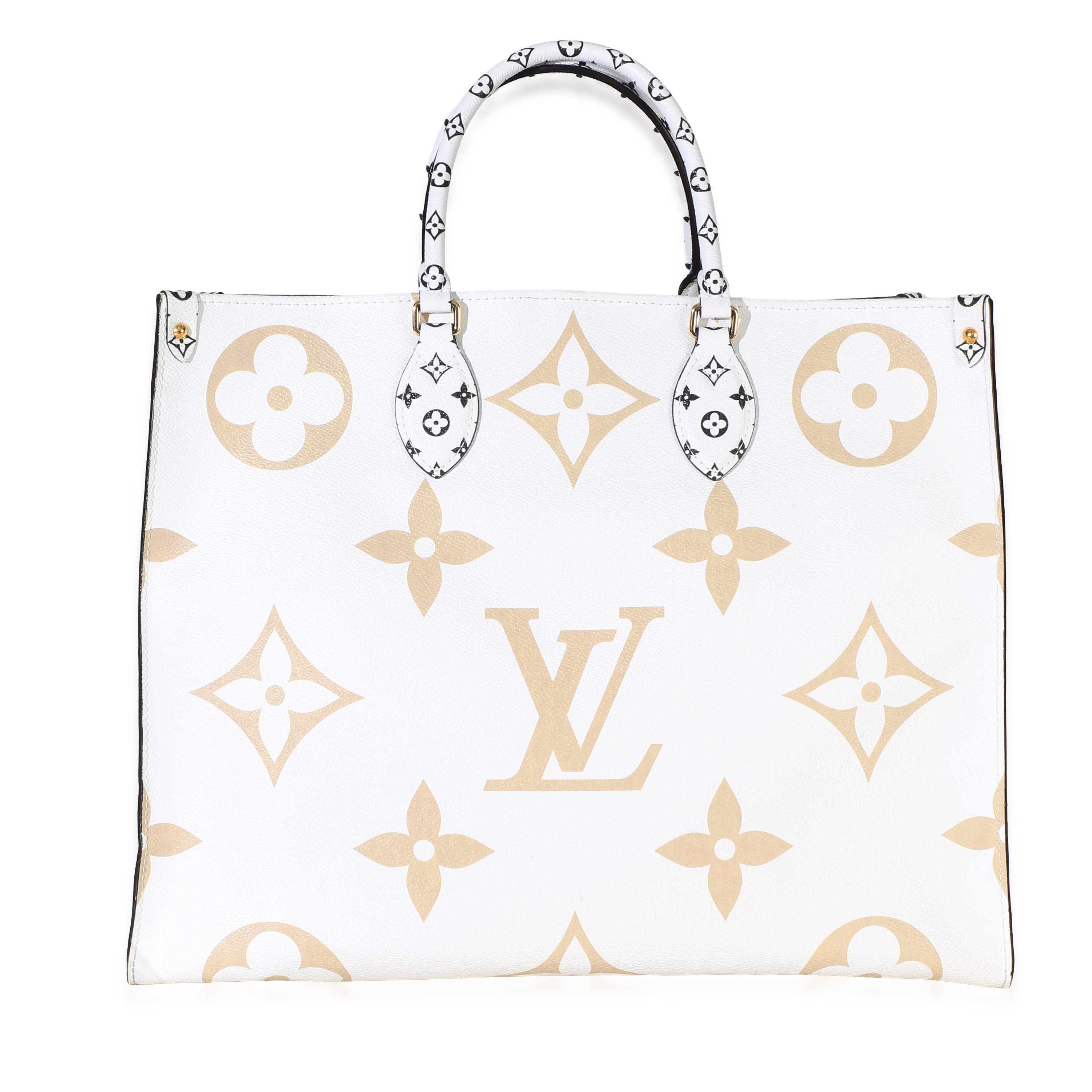 Kaki Monogram Giant Canvas Onthego GM