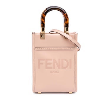 Mini Calfskin Leather Sunshine Shopper Tote
