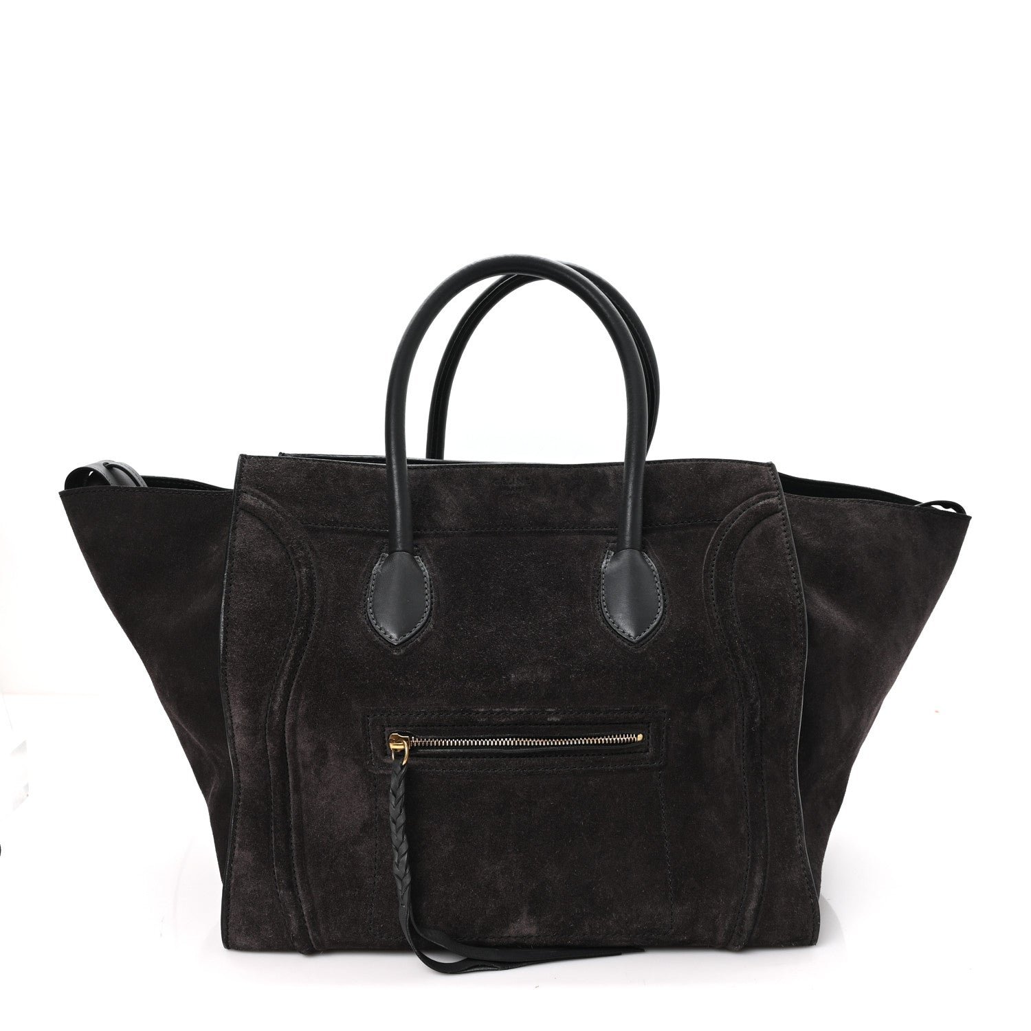 Celine Suede Large Phantom Luggage Anthracite