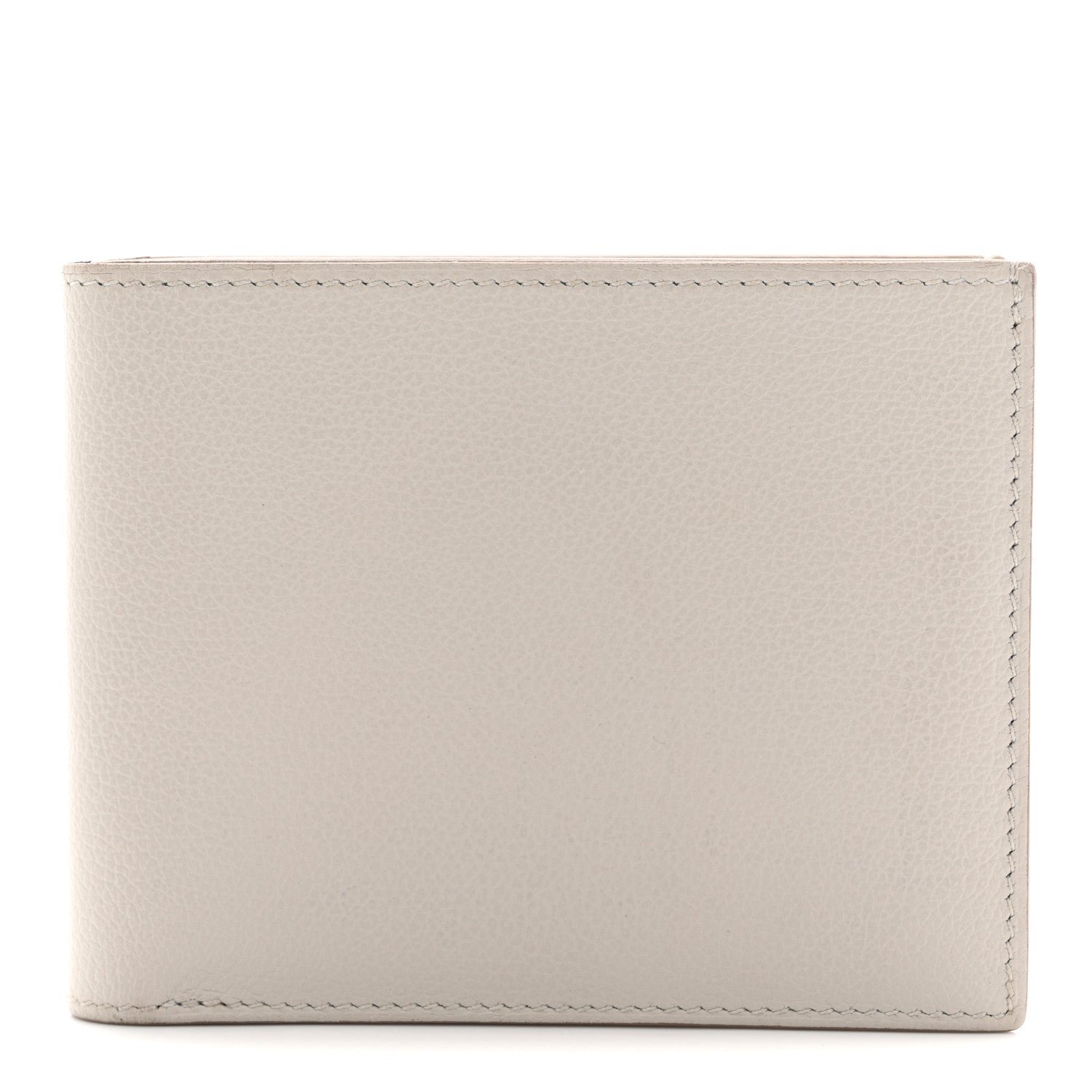 Hermes Evercolor Citizen Twill Compact Wallet Gris Perle
