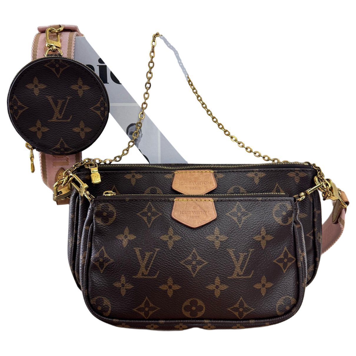 Multi Pochette Accessoires leather crossbody bag