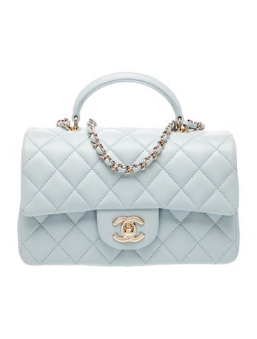 Classic Rectangular Mini Top Handle Flap Bag