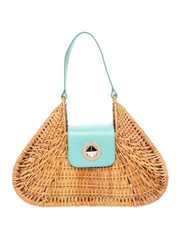 Straw Top Handle Bag