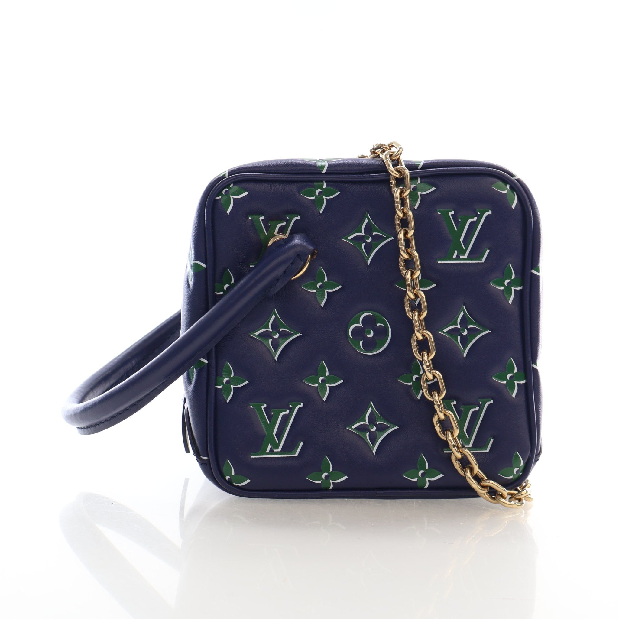 Louis Vuitton Monogram Embossed Lambskin Square Bag