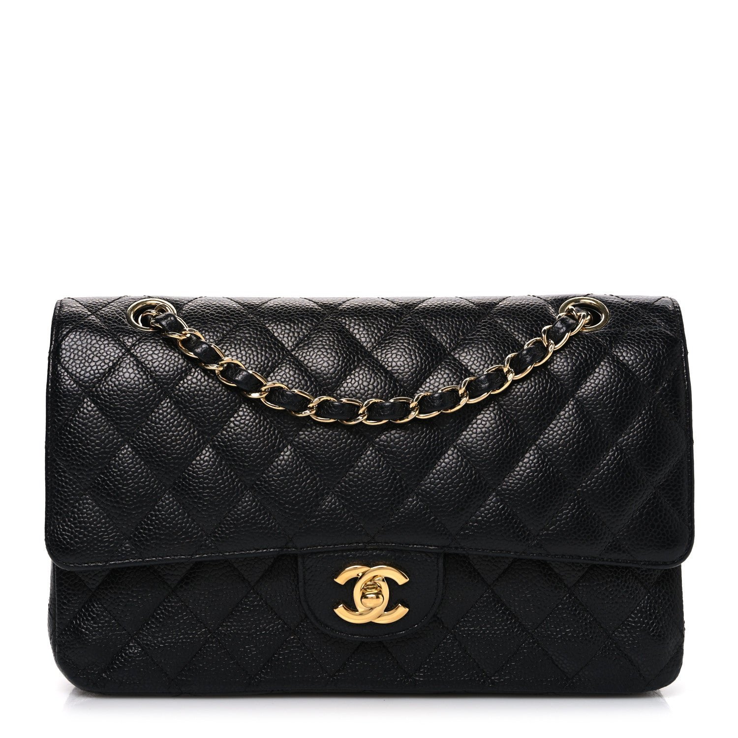 Chanel Caviar Quilted Medium Double Flap Black