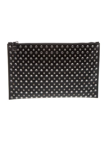 Saffiano Vernice Leather Clutch Vintage