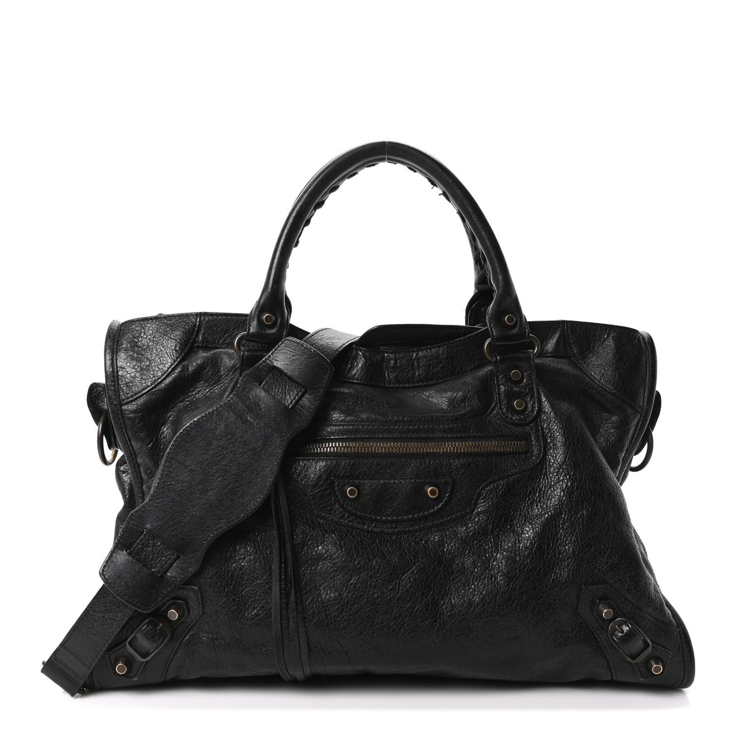 Balenciaga Agneau Classic Hardware City Black