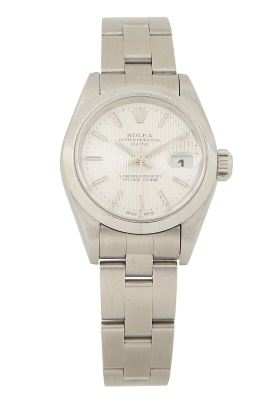 Silver Tapestry Dial Datejust 69160 26mm