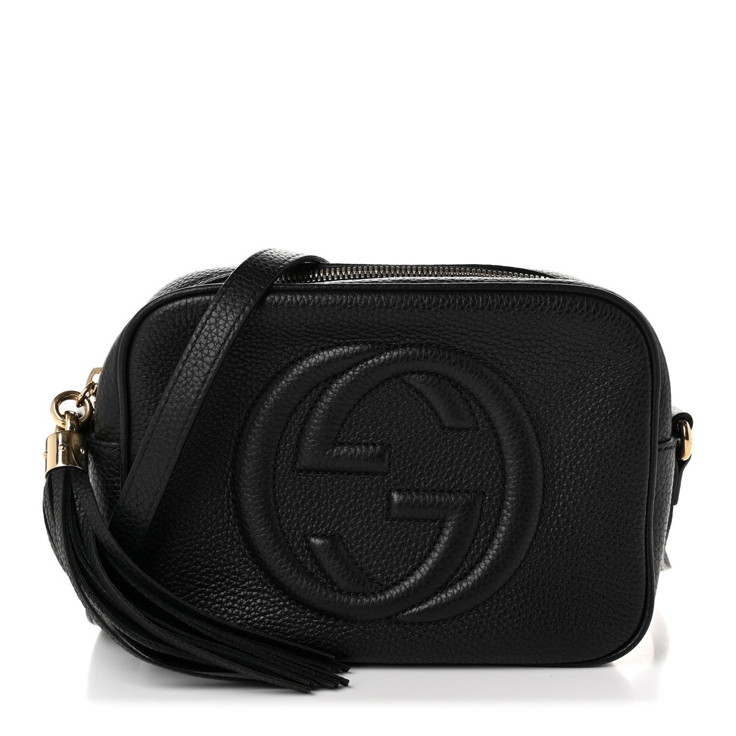 Gucci Pebbled Calfskin Small Soho Disco Bag Black