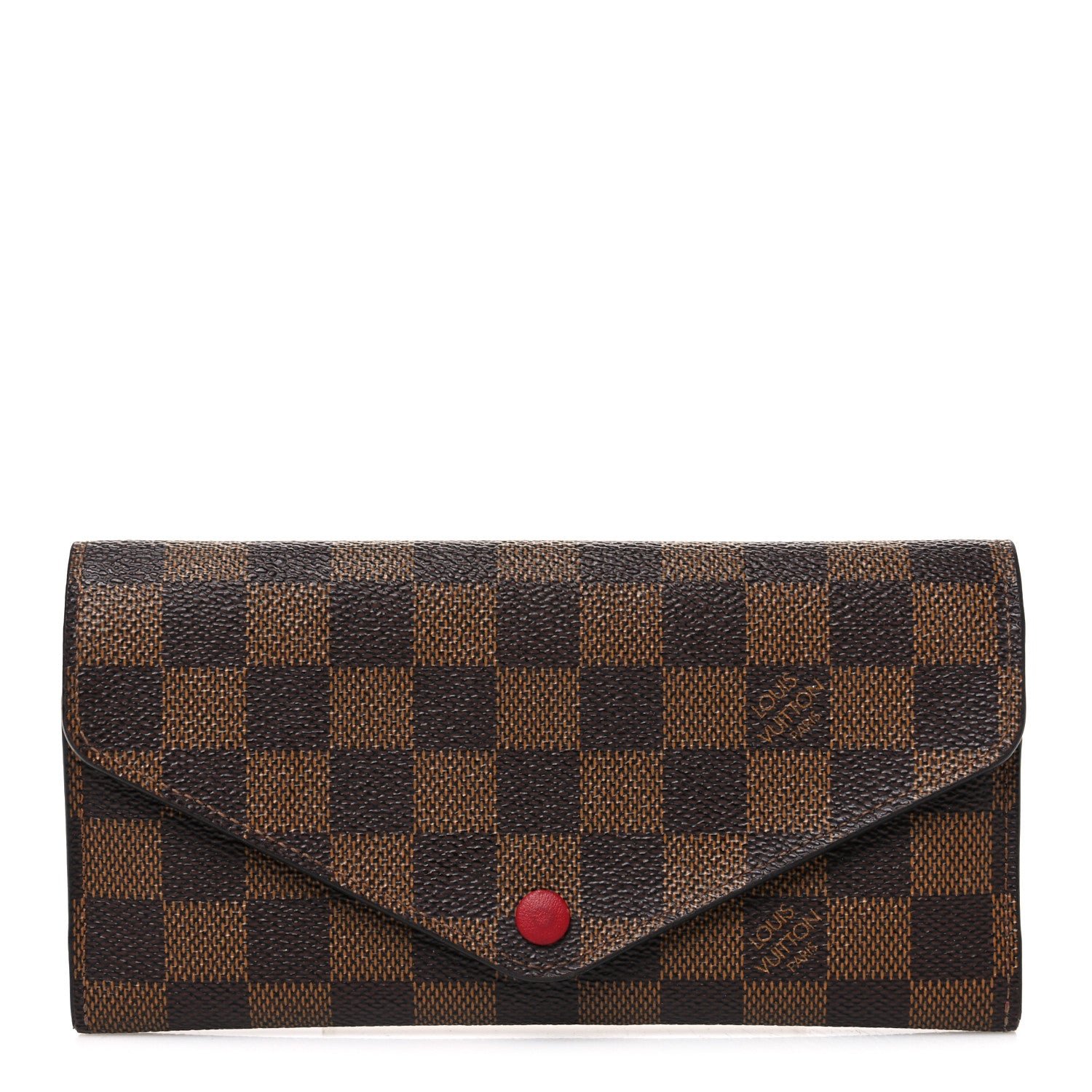 Louis Vuitton Damier Ebene Josephine Wallet Red