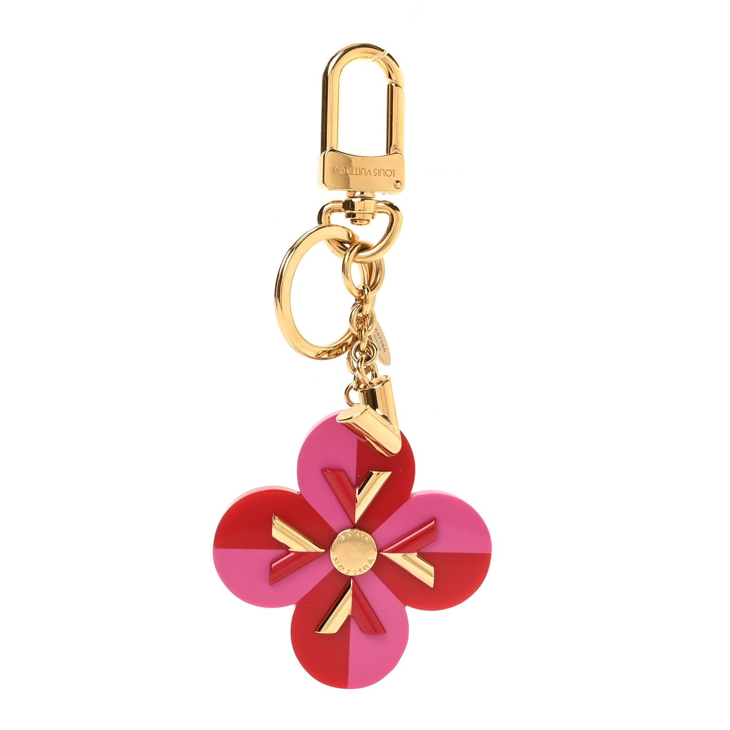 Louis Vuitton Flower and V Bag Charm PM Pink