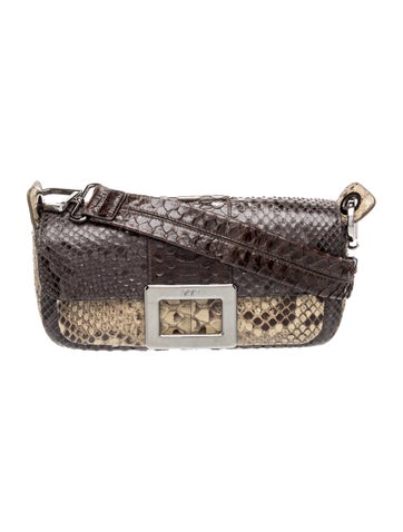 Roger Vivier Snakeskin Shoulder Bag