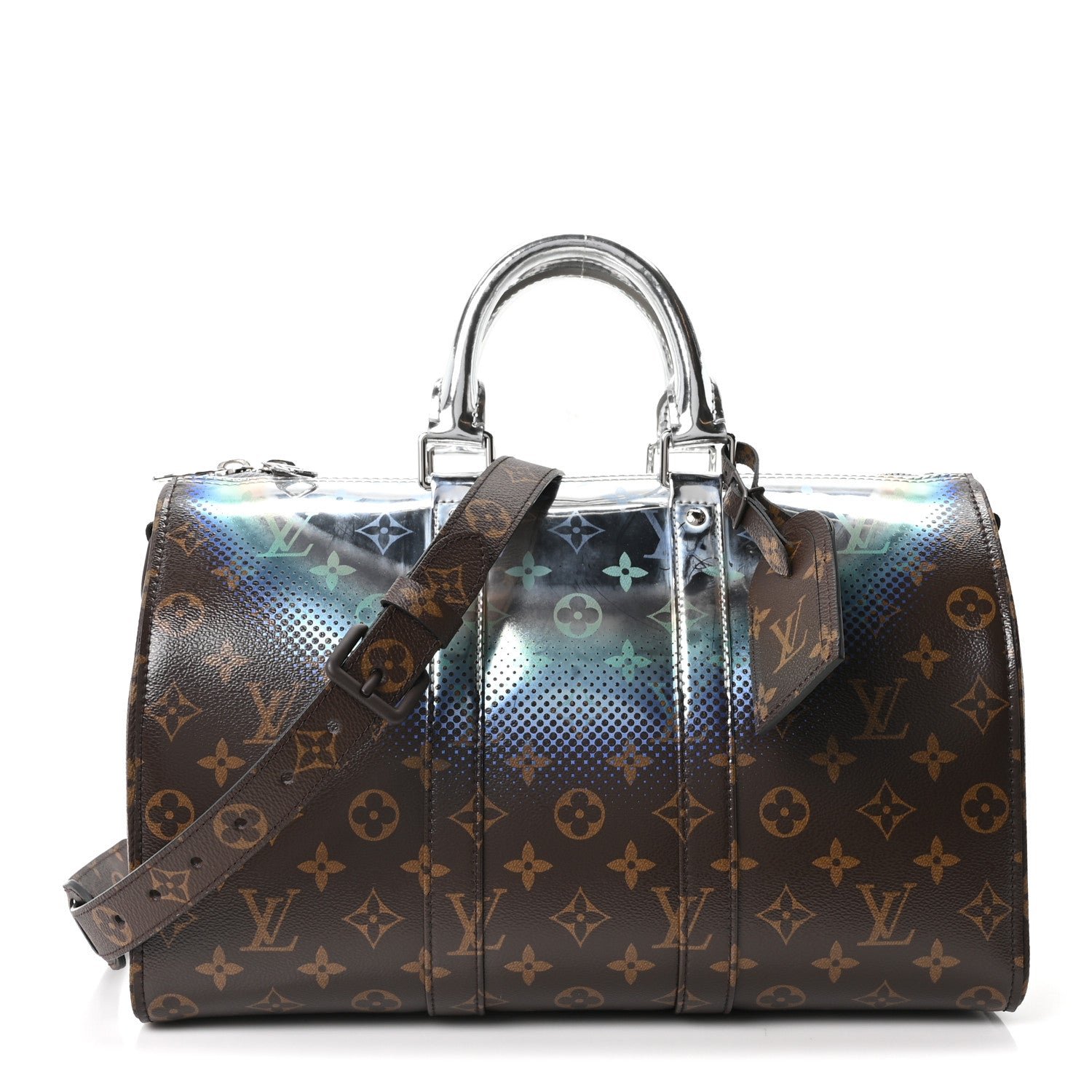 Louis Vuitton Louis Vuitton Metallic Nebula Monogram Speedy Bandouliere 35 Multicolor