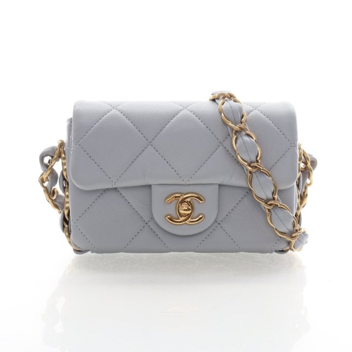 Chanel Mini Lambskin Chunky CC Flap Bag