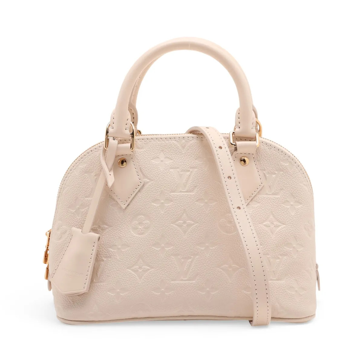 Louis Vuitton monogram empreinte Alma BB M2A357 White There was an RFID response