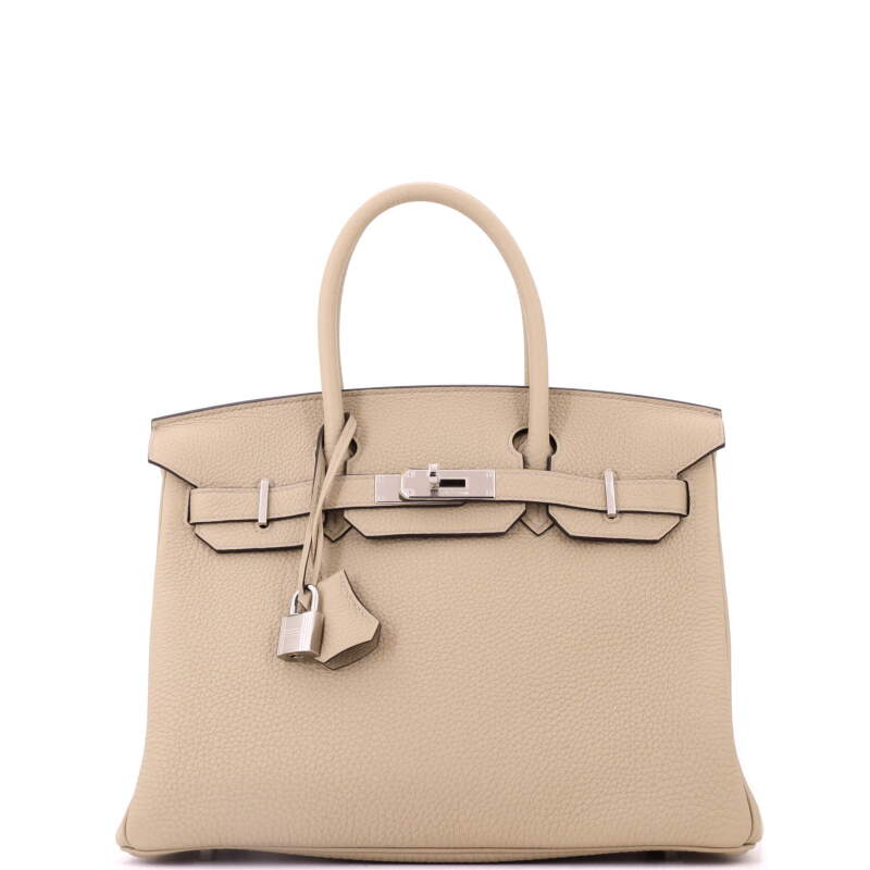 Poussiere Togo Birkin 30 Palladium Hardware, 2025