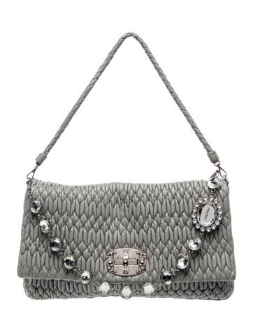 Miu Miu Lambskin Nappa Cristal Matelasse