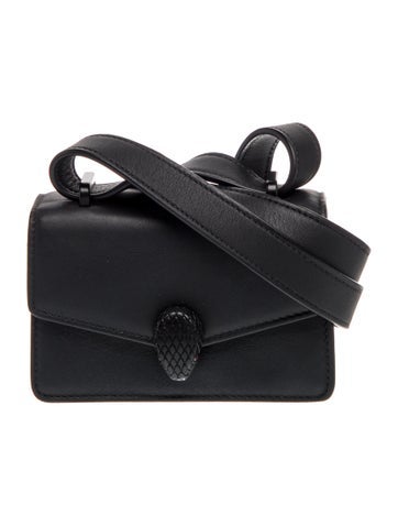 Leather Serpenti Forever Micro
