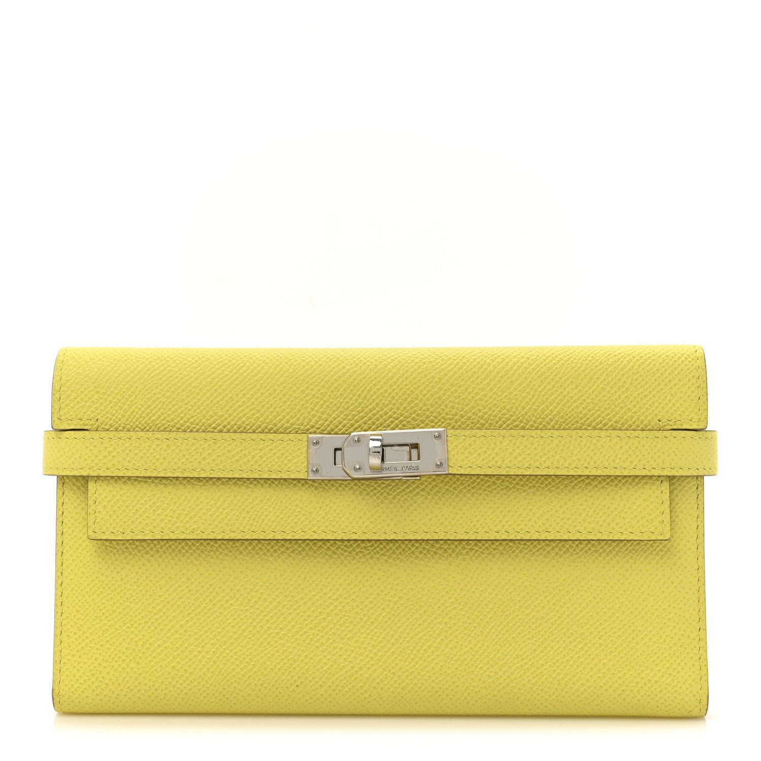 Hermes Epsom Kelly Tri-Fold Wallet Soufre