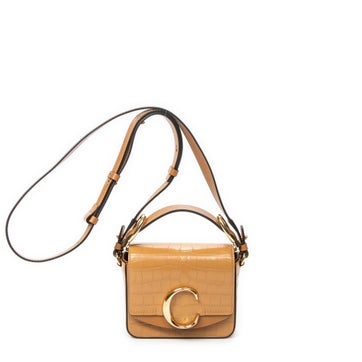 Leather Mini C Crossbody