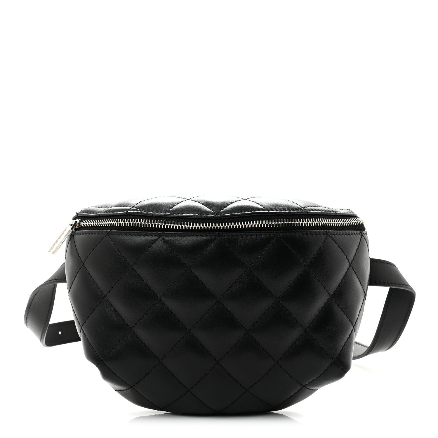 Chanel Calfskin Quilted Waist Belt Bag Black
