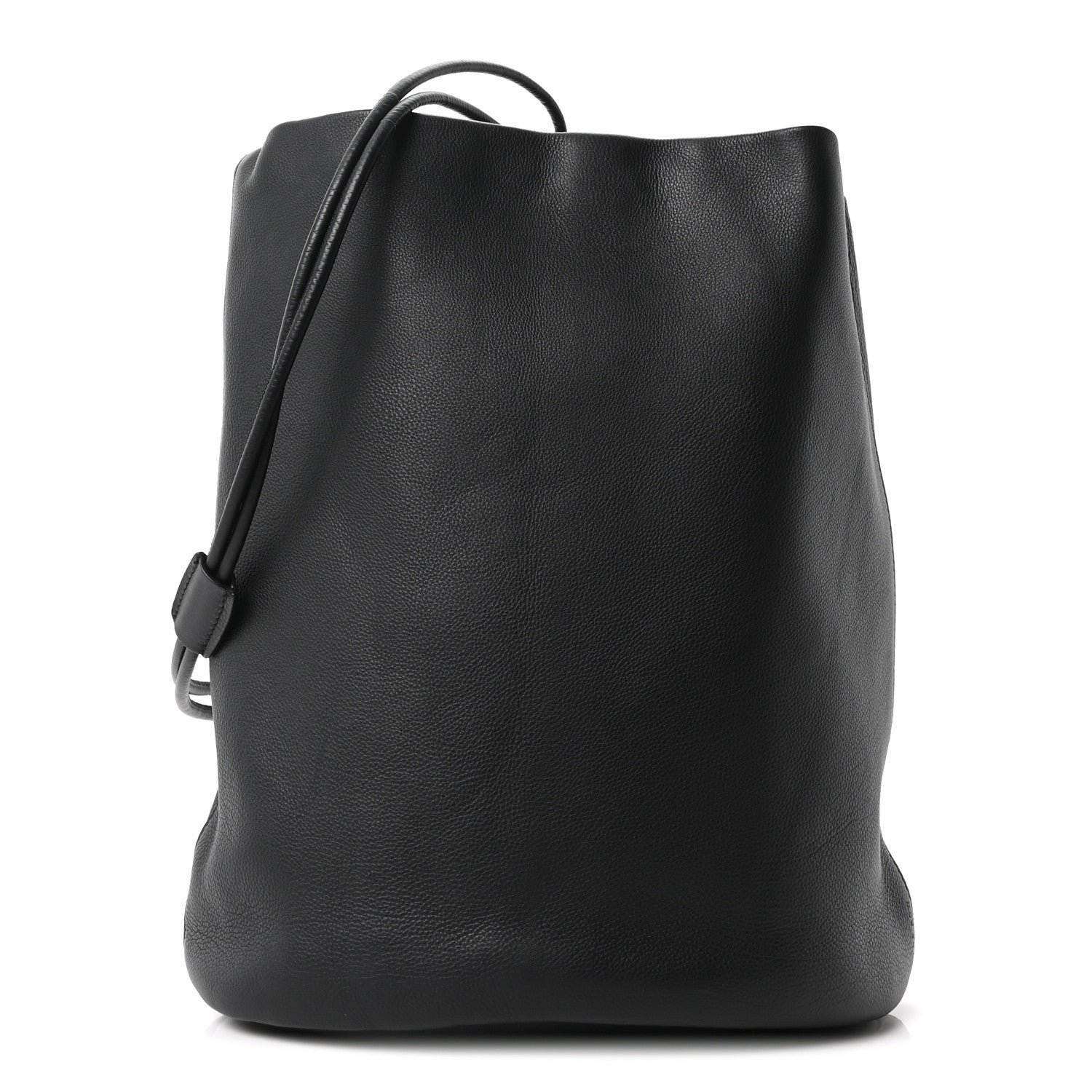 The Row Grained Calfskin Joe Backpack Black