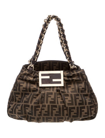 Zucca FF Zucca Print Chain Tote Bag