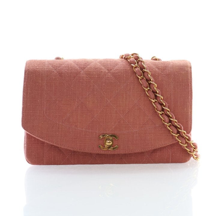 Chanel Vintage Medium Jersey Diana Flap