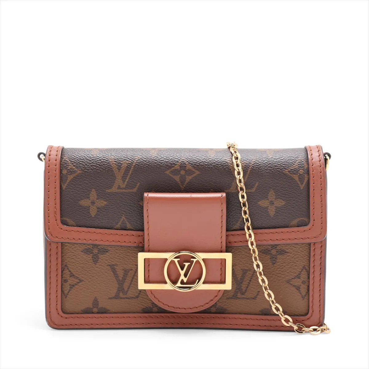 Louis Vuitton Monogram Reverse Walletfeuille Dauphine M68746 Brown There was an