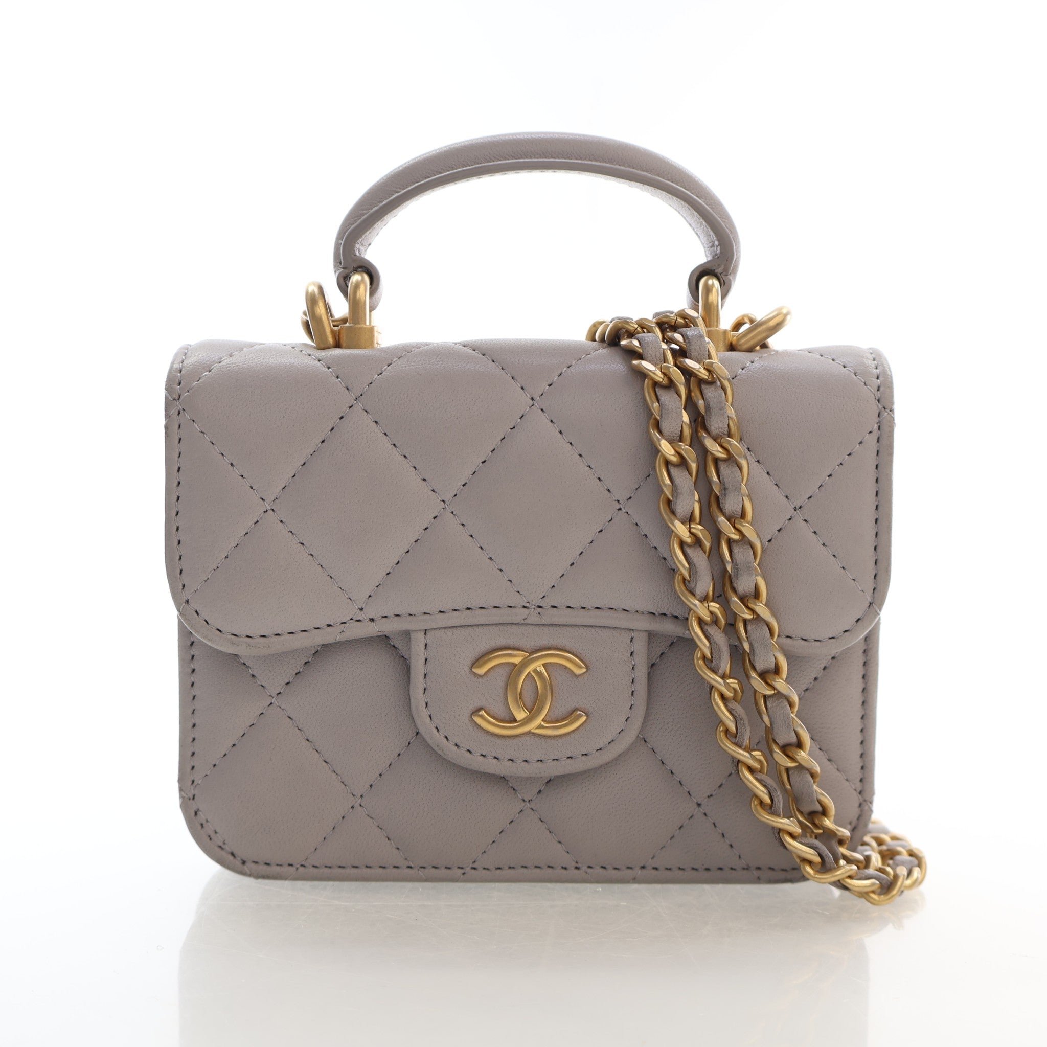 Chanel Mini Lambskin Pouch on Chain