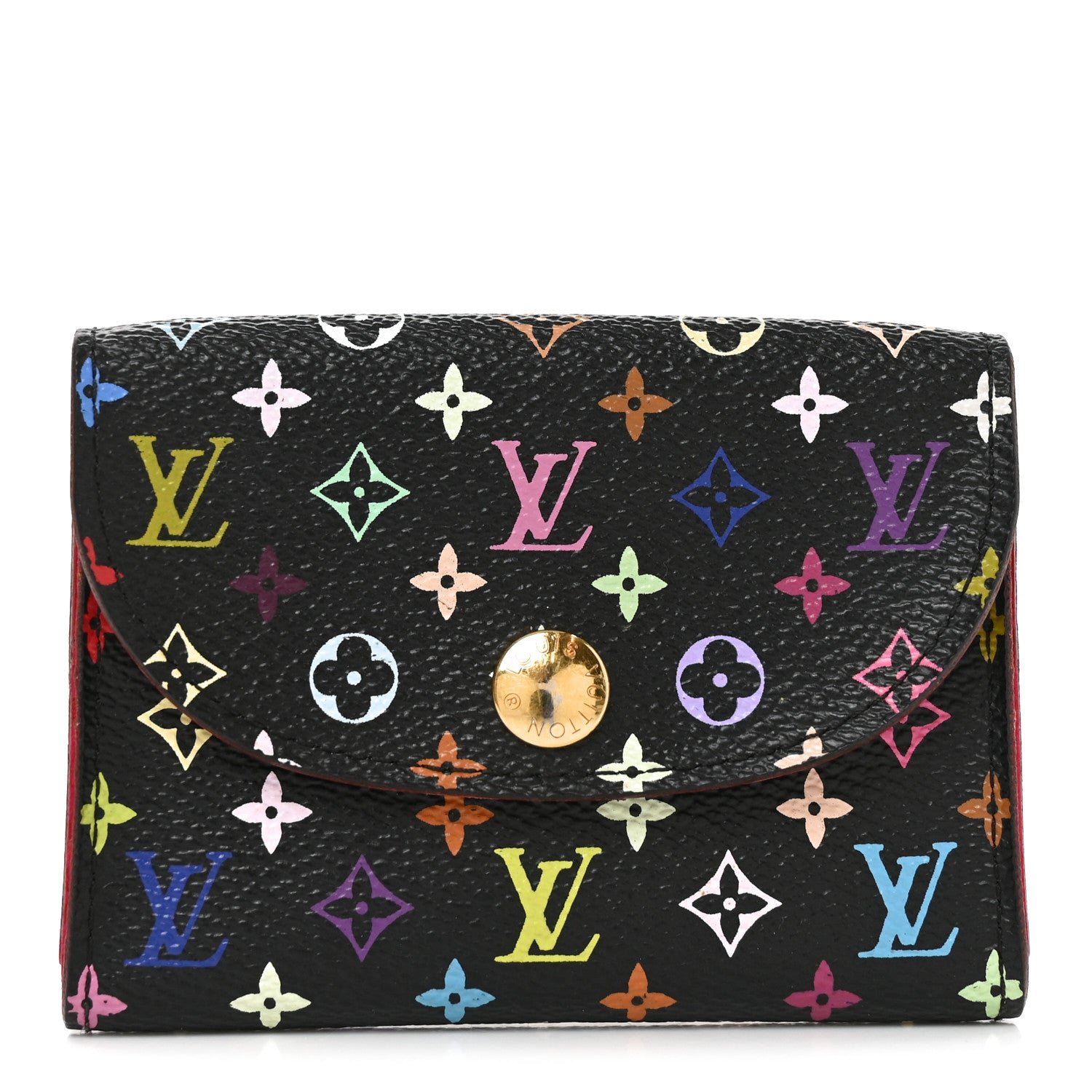 Louis Vuitton Monogram Multicolor Business Card Holder Black Grenade
