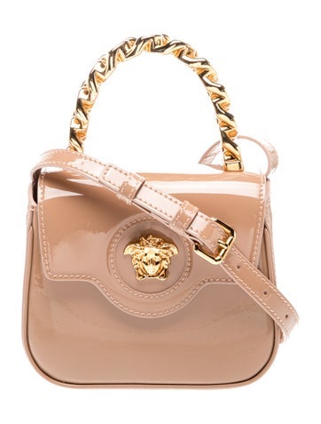 Patent Leather Top Handle Bag